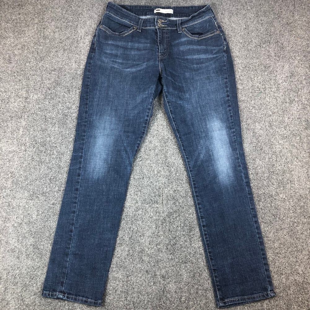 Levis 529 Curvy Skinny Leg‎ Jeans Women's Size 12M 31x32 Blue Dark Wash Denim